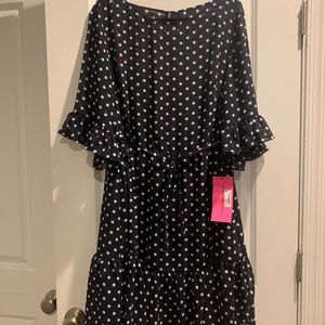 NWT Betsey Johnson Plus Size Polka Dot Dress